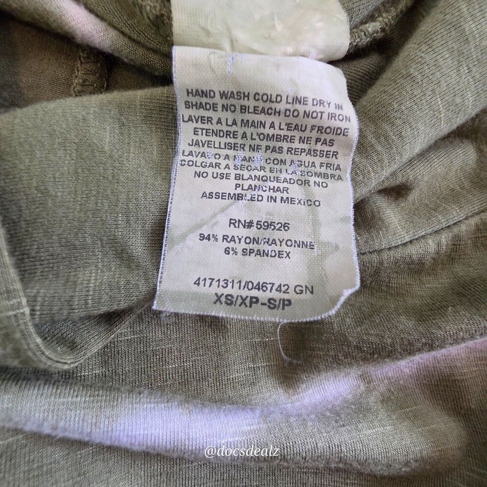 Lucky Brand Tube Dress Midi Green and Brown Women's XS - Picture 4 of 5